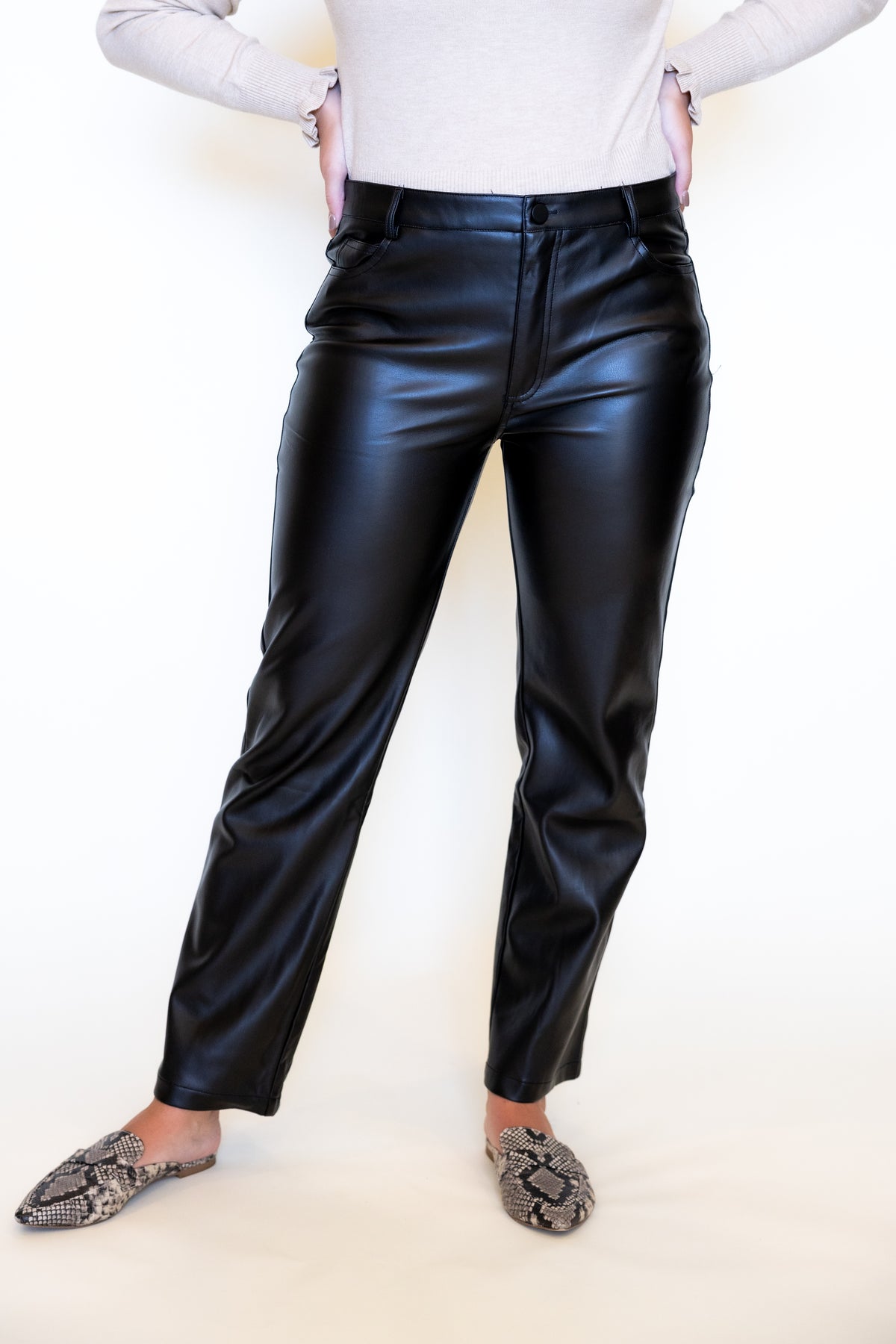 Broadway Baby Faux Leather Pants