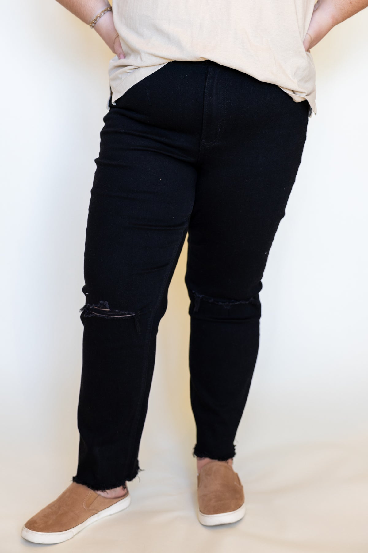 Black Comfort Stretch Denim - Curvy