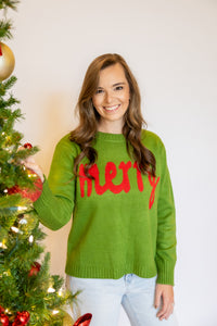 Merry Green Sweater