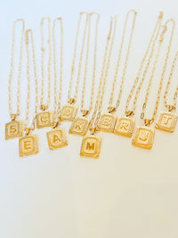 Letterplate Necklace