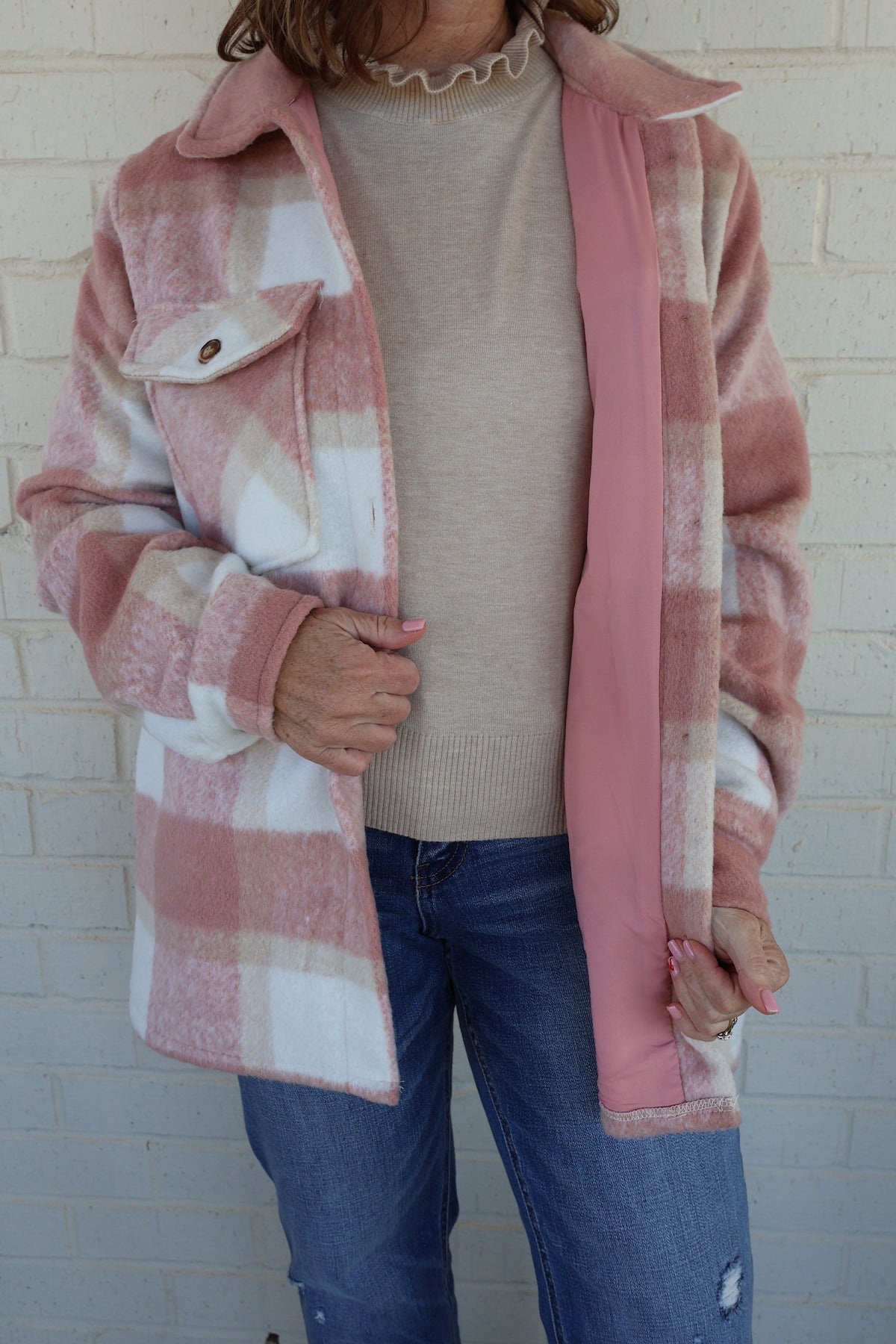 Pink Sugar Cookie Shacket