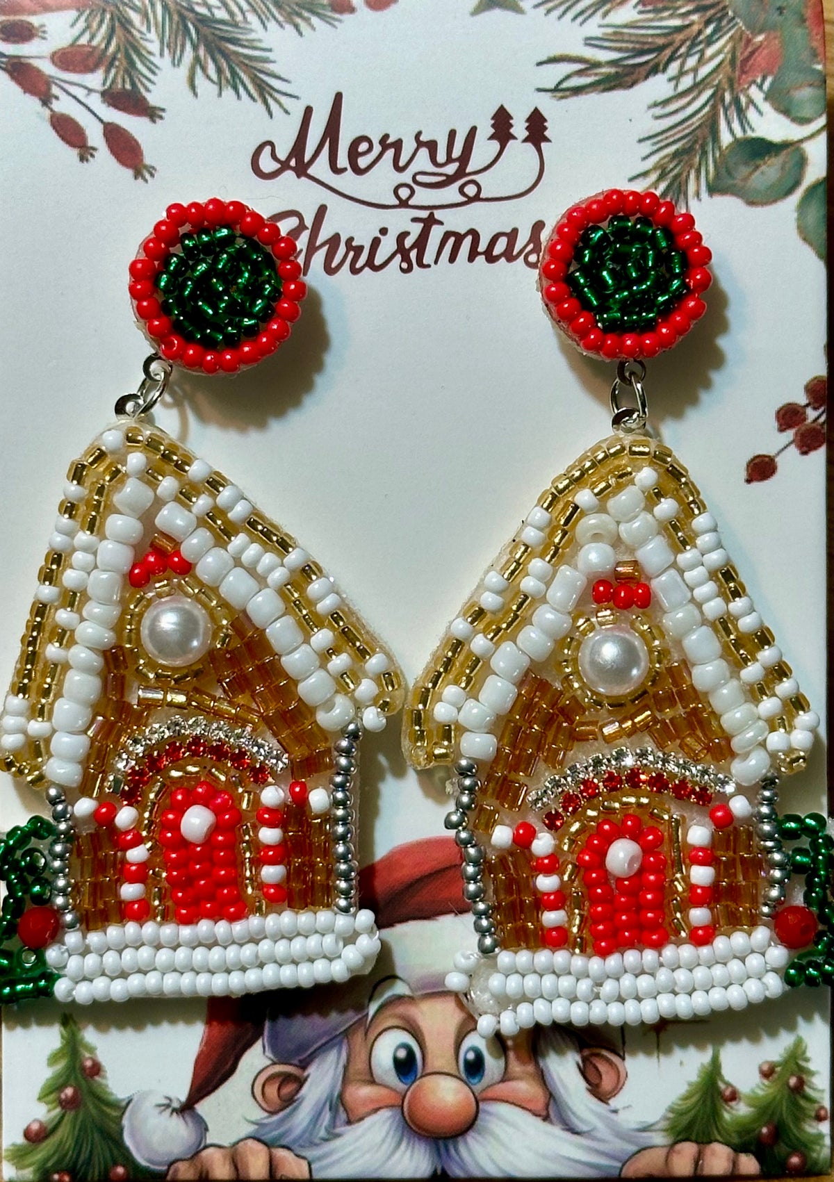 Gingerbread House Earrings